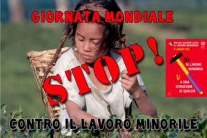 Giornata Mondiale contro il lavoro minorile. Ecco le iniziative lavoro minorile