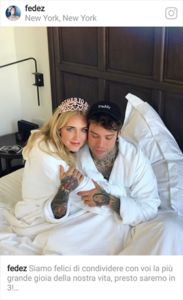 Fedez e Chiara Ferragni: "Presto saremo in 3" fedez