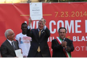 Benevento news: Bill De Blasio sindaco di New York. E' festa nel Sannio