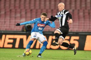 Calcio, Napoli batte l’Udinese 1-0 e vola ai quarti di Coppa Italia