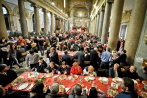 Comunità di Sant'Egidio, pranzo di Natale per 1200 poveri