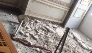 Reggia di Caserta, crollo nella 'stanza delle dame'