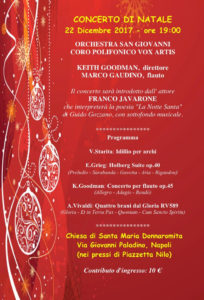 Concerto di Natale a Santa Maria Donnaromita con Keith Goodman