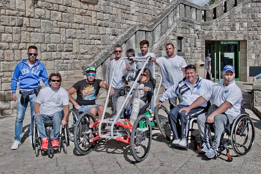San Marino Downtown del Gravity Team - Test Handbike per disabili