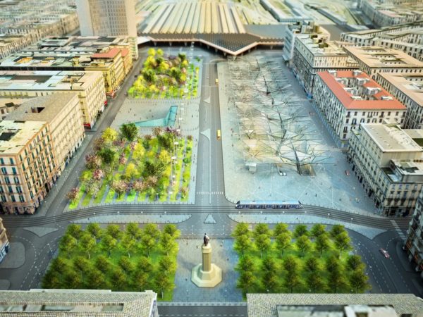 Napoli, Piazza Garibaldi: Lavori finiti riaperta la viabilità