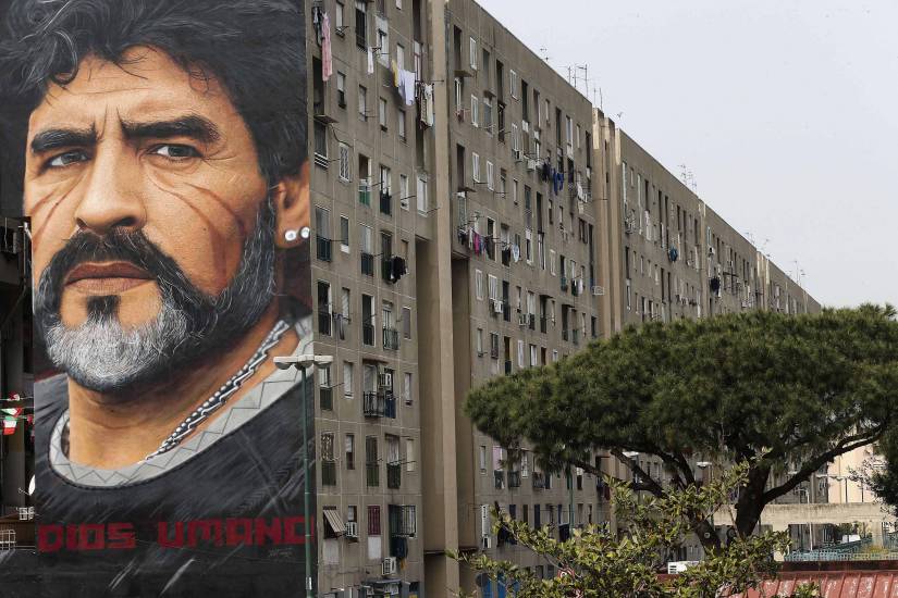 Jorit: un murale dedicato a Maradona nella città di Quarto