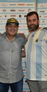 Salvatore Staiano e Maradona tra pizza e pallone