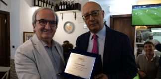 Conviviale Ussi, premiati giornalisti sportivi e Canottieri