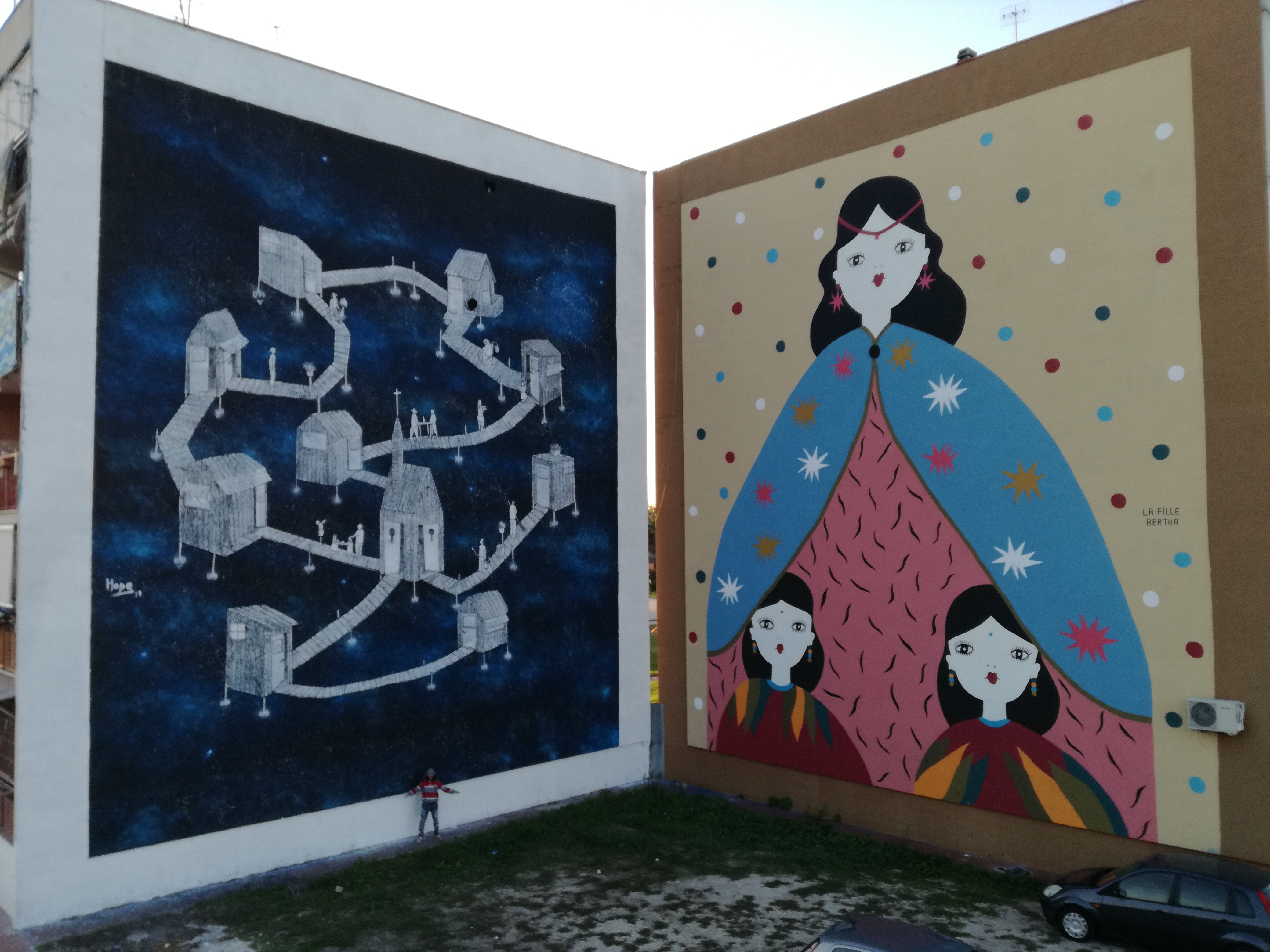 Ponticelli, nuova opera di street art dedicata a Pino Daniele