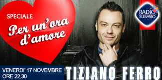 Tiziano Ferro a 'Speciale per un'ora d'Amore' su Radio Subasio