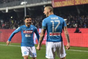 Calcio Napoli: Mertens ed Hamsik stendono il Benevento