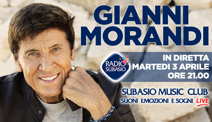Gianni Morandi ospite a Radio Subasio Club