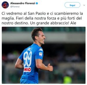 Calcio Napoli, Florenzi e Milik dettano la strada per il ritorno al derby del Sole
