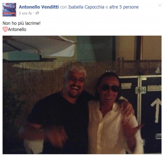 Antonello Venditti scrive una lettera a Pino Daniele
