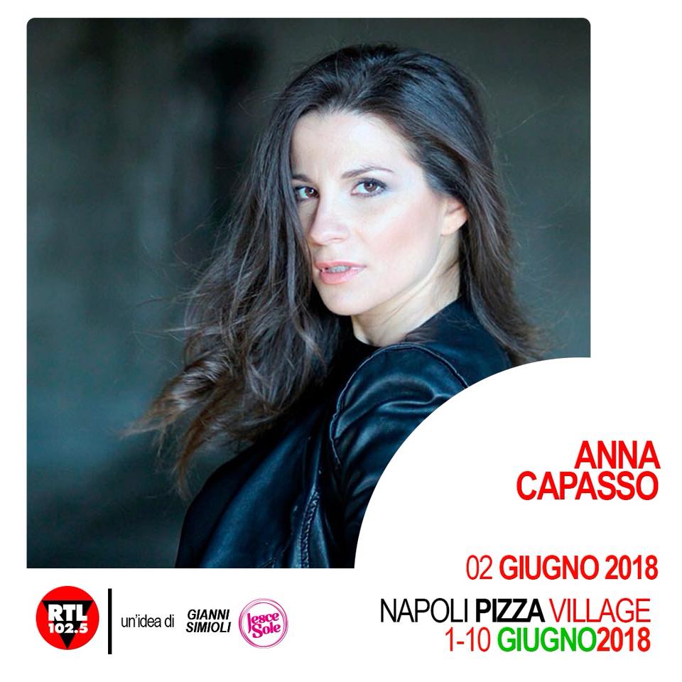 Anna Capasso al Pizza Village sul palco di RTL 102.5