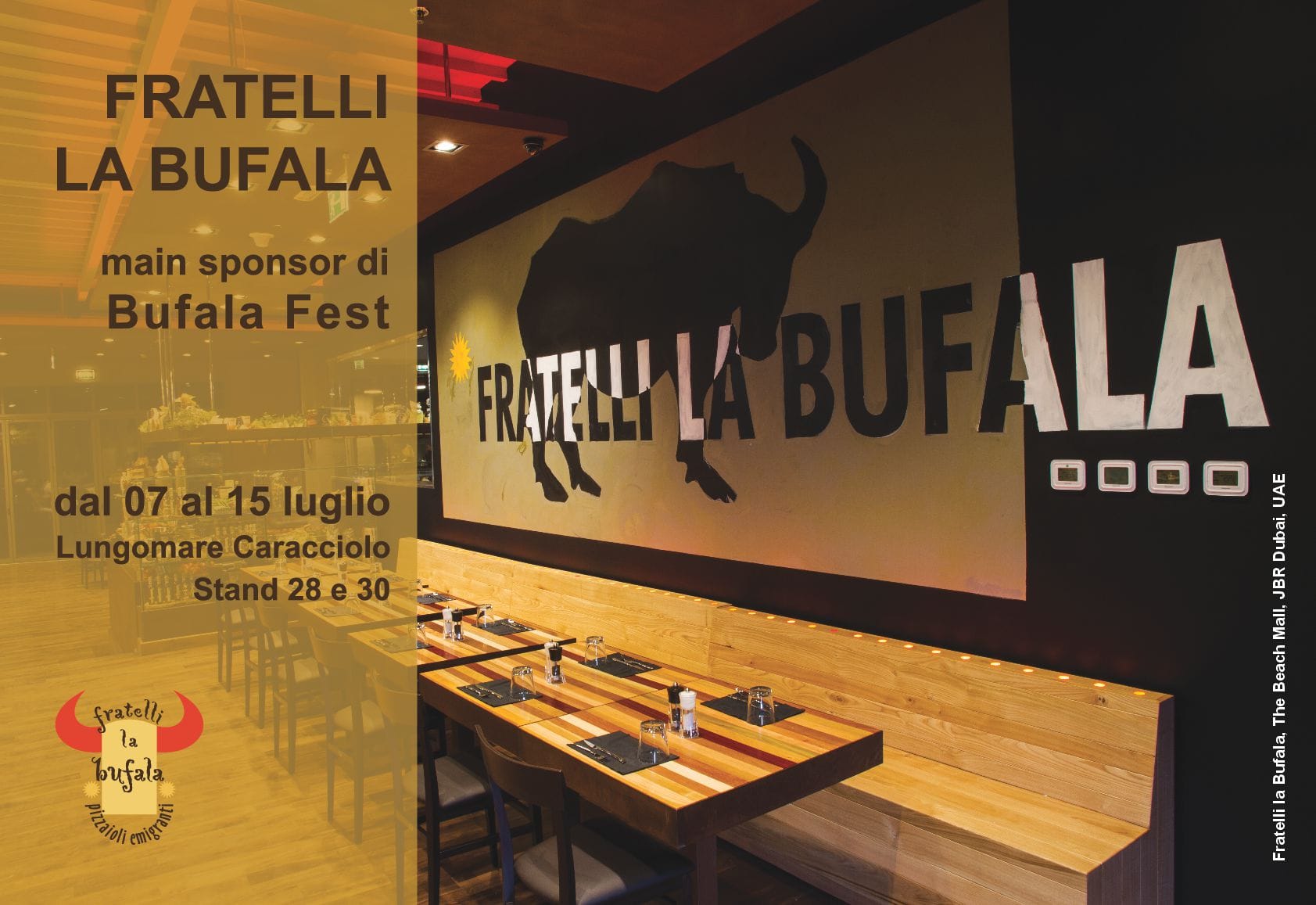 Bufala Fest, Fratelli la Bufala sarà il main sponsor