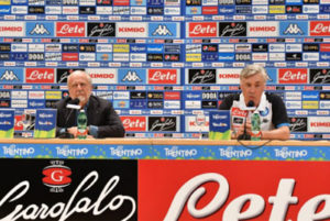Calcio Napoli, Ancelotti: "Essere competitivi ovunque". ADL: "Sarri? Dipende da lui" Calcio Napoli, Ancelotti: "Essere competitivi ovunque". ADL: "Sarri? Dipende da lui"