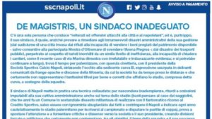 Calcio Napoli, ADL all'attacco: pagine di giornale contro de Magistris