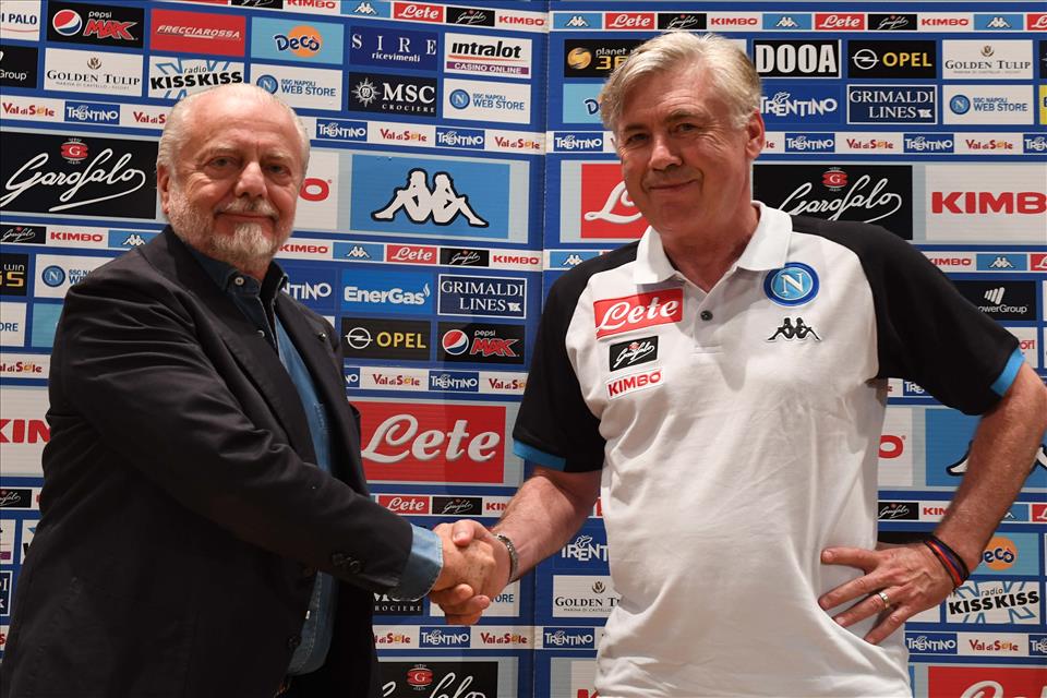 Calcio Napoli, parla De Laurentiis: “Date tempo ad Ancelotti”