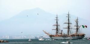 Naples shipping week, l'Amerigo Vespucci approda a Napoli