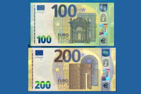 La Bce cambia le banconote, ecco le nuove 100 e 200 euro