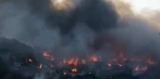 Terra dei Fuochi, incendio a Giugliano: Nube tossica verso Licola
