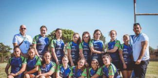 Il 'no alla violenza sulle donne' dell'Amatori Napoli Rugby con Cristina Donadio