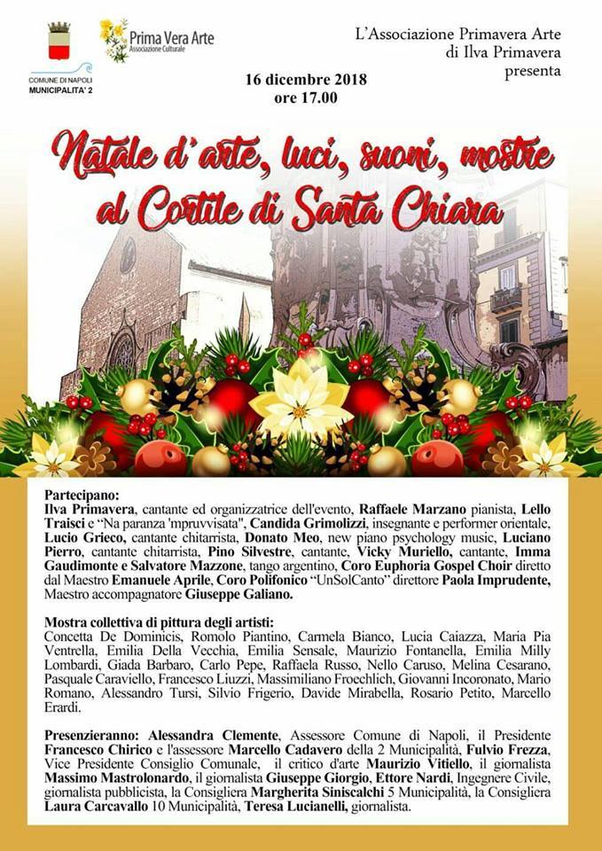 L’Associazione Primavera Arte presenta l’evento “Natale d’arte, luci, suoni, mostre“