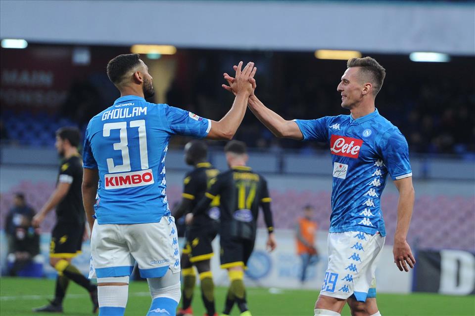 Calcio Napoli, tre esordi e quattro gol al Frosinone