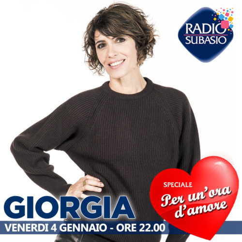 Radio Subasio: Giorgia ospite a Speciale Per Un'Ora d'Amore Radio Subasio: Giorgia ospite a Speciale Per Un'Ora d'Amore