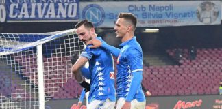 Calcio Napoli ai quarti di coppa Italia: battuto il Sassuolo 2-0