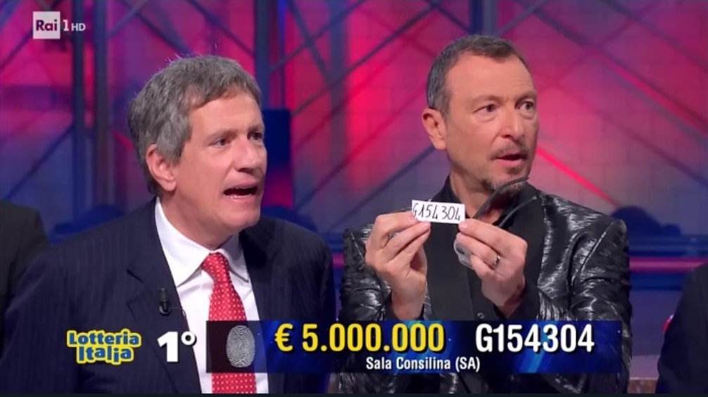 Lotteria Italia, la Campania baciata dalla Fortuna: 5 milioni a Sala Consilina