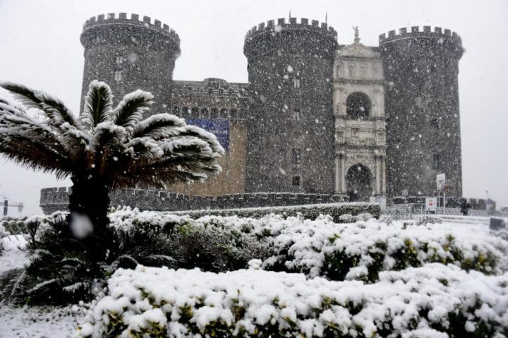Meteo Campania: con Medicane a Napoli ecco gelo e neve