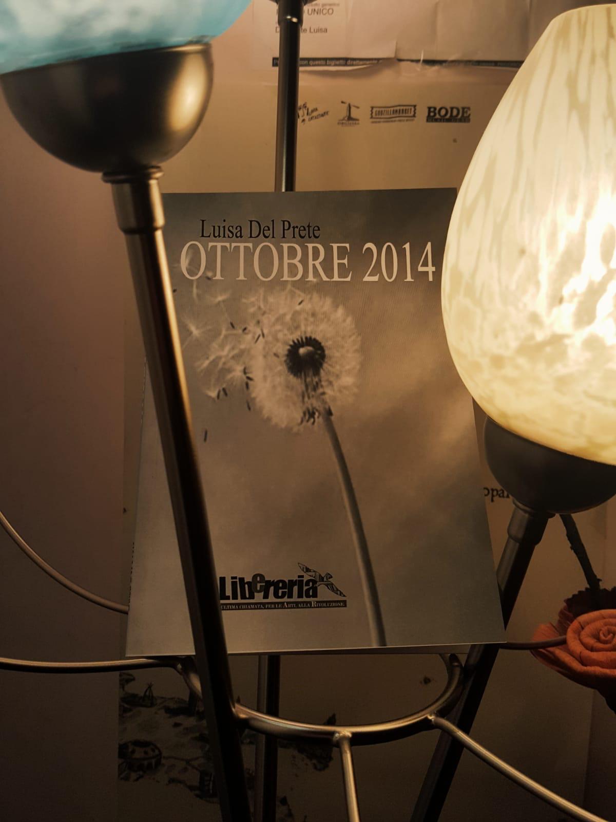 “Ottobre 2014”: la scrittrice Luisa Del Prete racconta il suo libro d’esordio