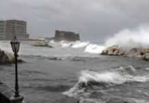 Allerta meteo in Campania: venti forti e mare agitato