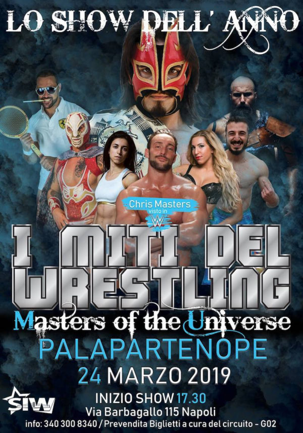 Il grande wrestling torna al Palapartenope di Napoli
