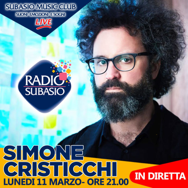 Simone Cristicchi con musica dal vivo a Radio Subasio Music Club Simone Cristicchi con musica dal vivo a Radio Subasio Music Club