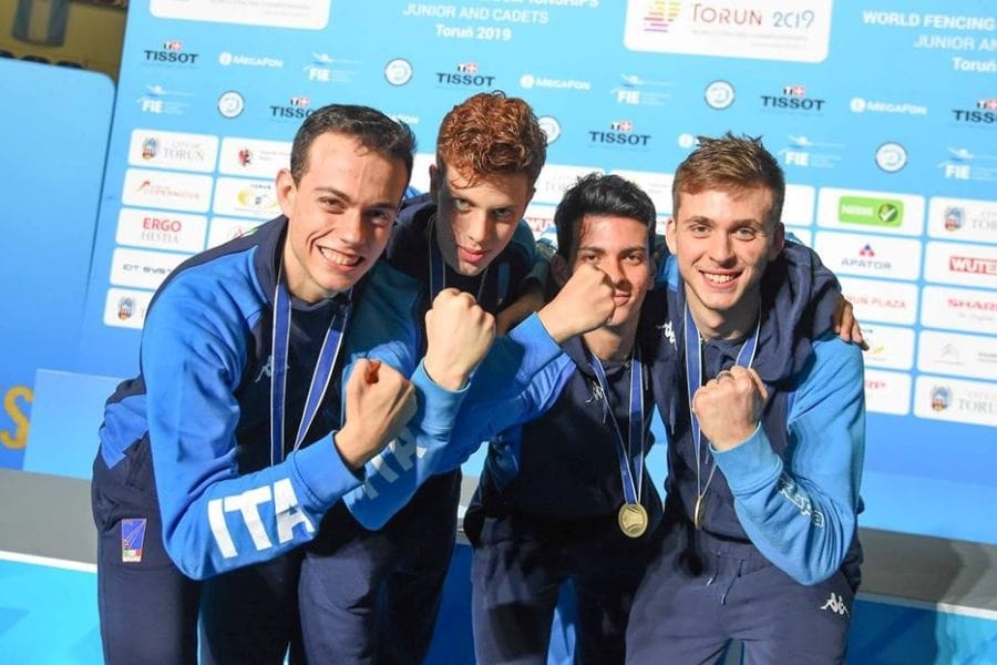 Sciabola, mondiali giovanili: il salernitano Michele Gallo campione a squadre