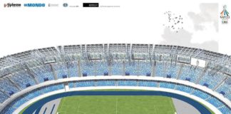 Stadio San Paolo, ecco il suo nuovo volto: 5 colori con dominanza di azzurro