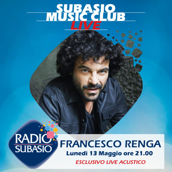 “L’altra Metà” di Francesco Renga a Subasio Music Club!