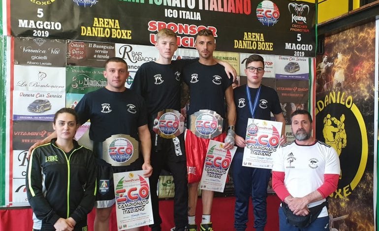 Kickboxing Improta: tre cinture nei campionati nazionali assoluti I.C.O. Italia