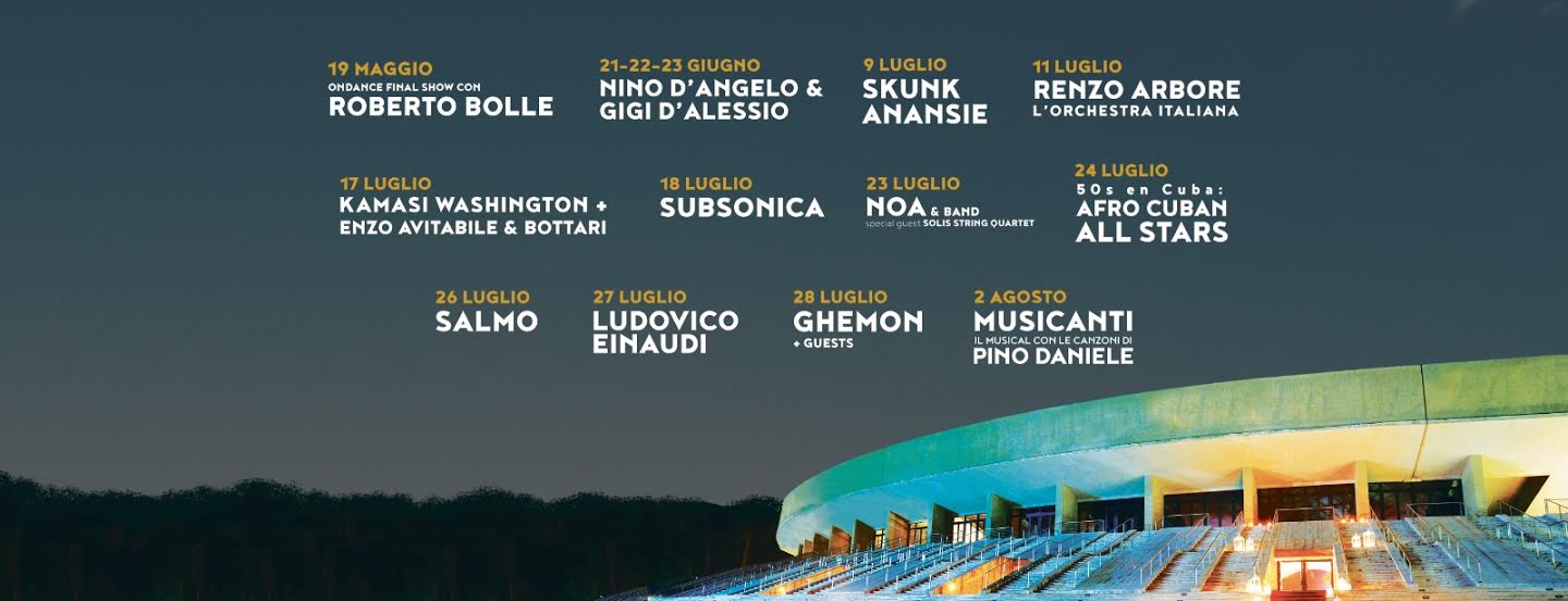 Arena Flegrea, cambio data per Noa e Musicanti. Il calendario aggiornato