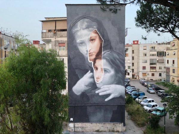 Street Art, le opere dell'artista Gomez al Rione Luttazzi il quartiere de 
