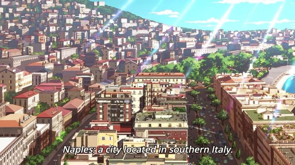 Cartone giapponese ambientato a Napoli: la città appare sia bella che corrotta