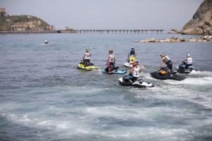 Aquabike, il campione Roberto Mariani regala spettacolo a Monte di Procida
