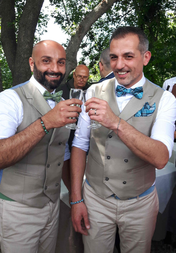 Festa nel verde al Gruccione per l'unione civile di Enzo e Massimiliano