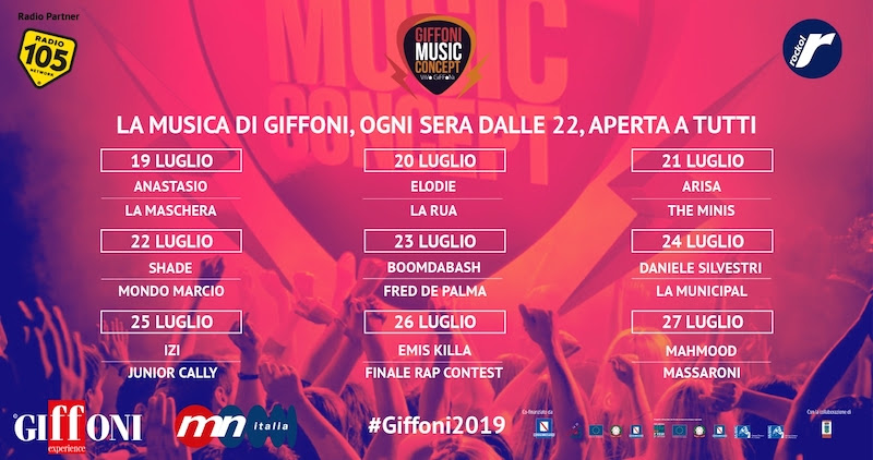 Giffoni Music Concept, il meglio della musica italiana. Il calendario dei concerti Giffoni Music Concept, il meglio della musica italiana. Il calendario dei concerti