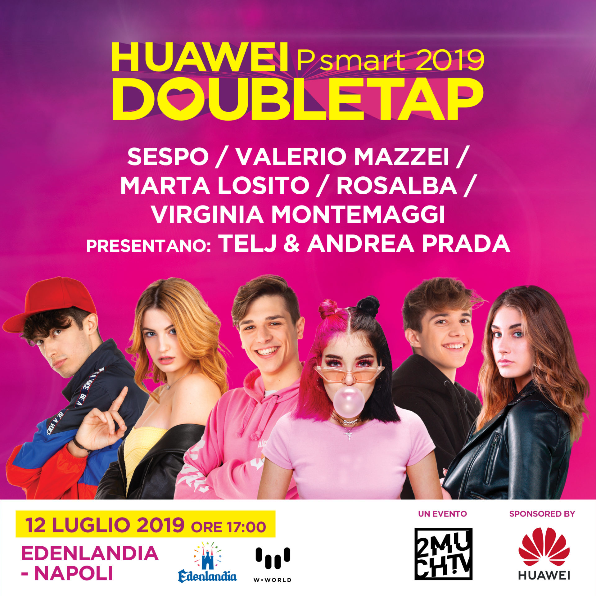 All'Edenlandia la semifinale nazionale della talent competion Huawei DoubleTap