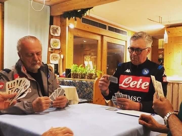 Dimaro, Calcio Napoli: Scopone scientifico in attesa del Real