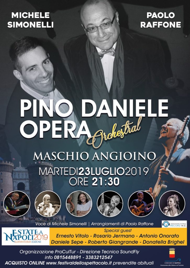 Pino Daniele Opera al Maschio Angioino con Michele Simonelli e Paolo Raffone 